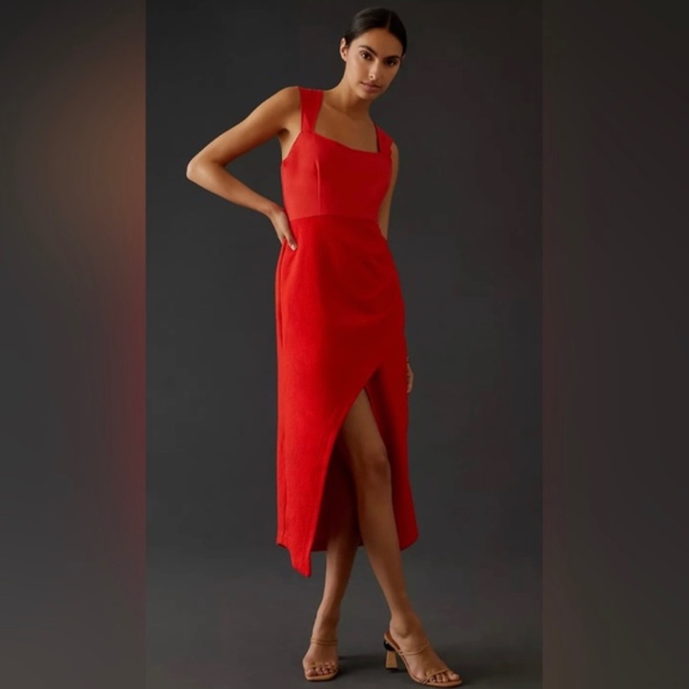 Worn once Anthropologie red dress